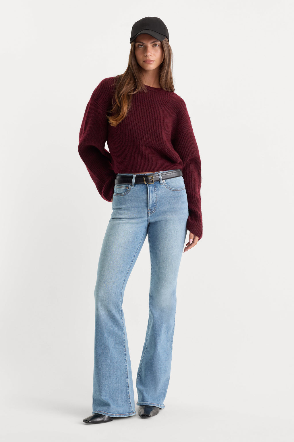 Premium GOOD LEGS FLARE JEANS INDIGO1290