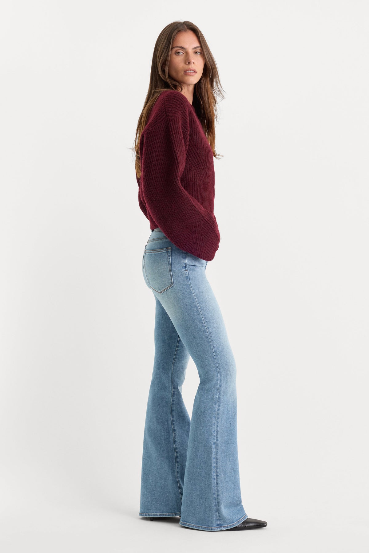 Premium GOOD LEGS FLARE JEANS INDIGO1290