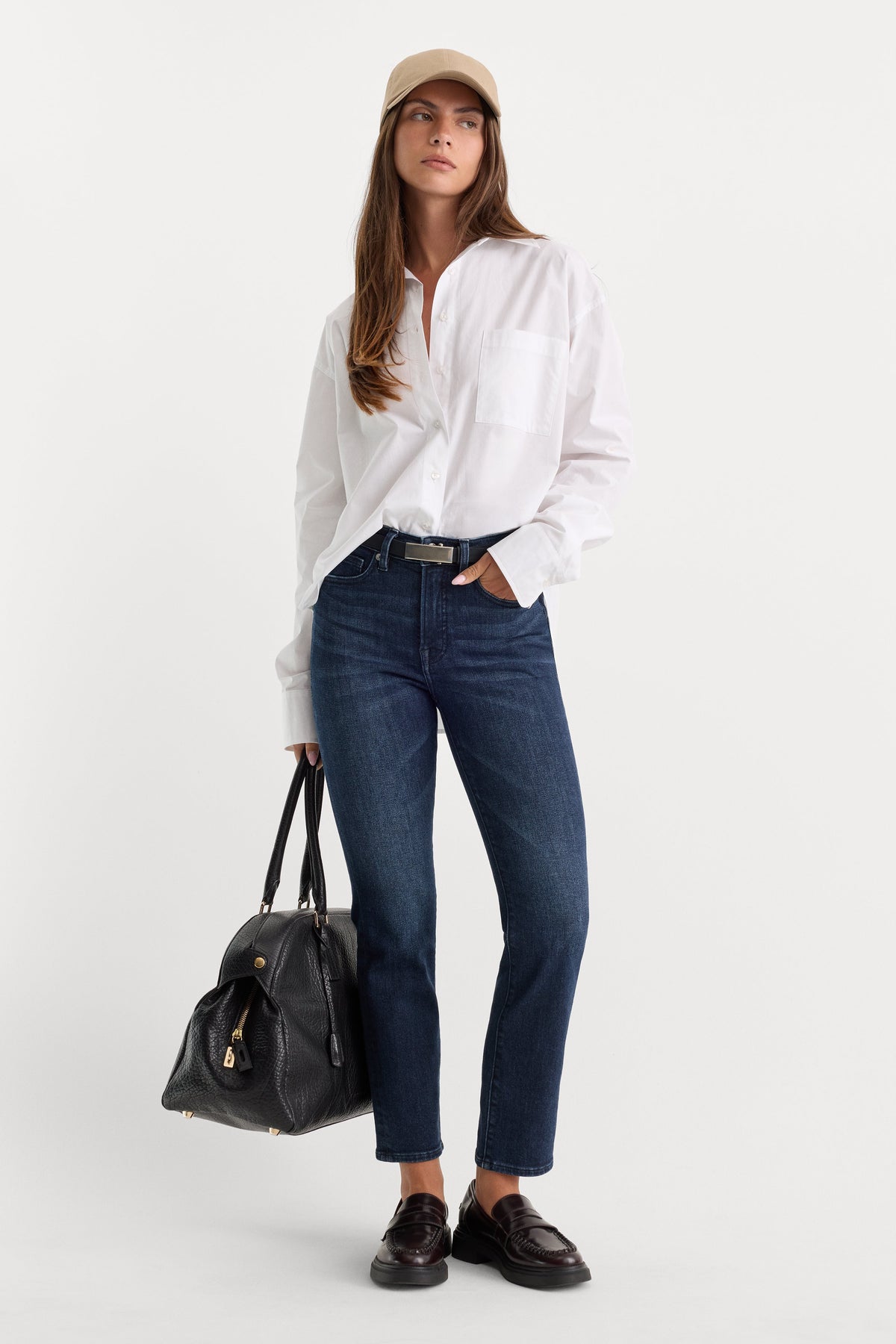 Premium THE POPLIN EASY SHIRT WHITE
