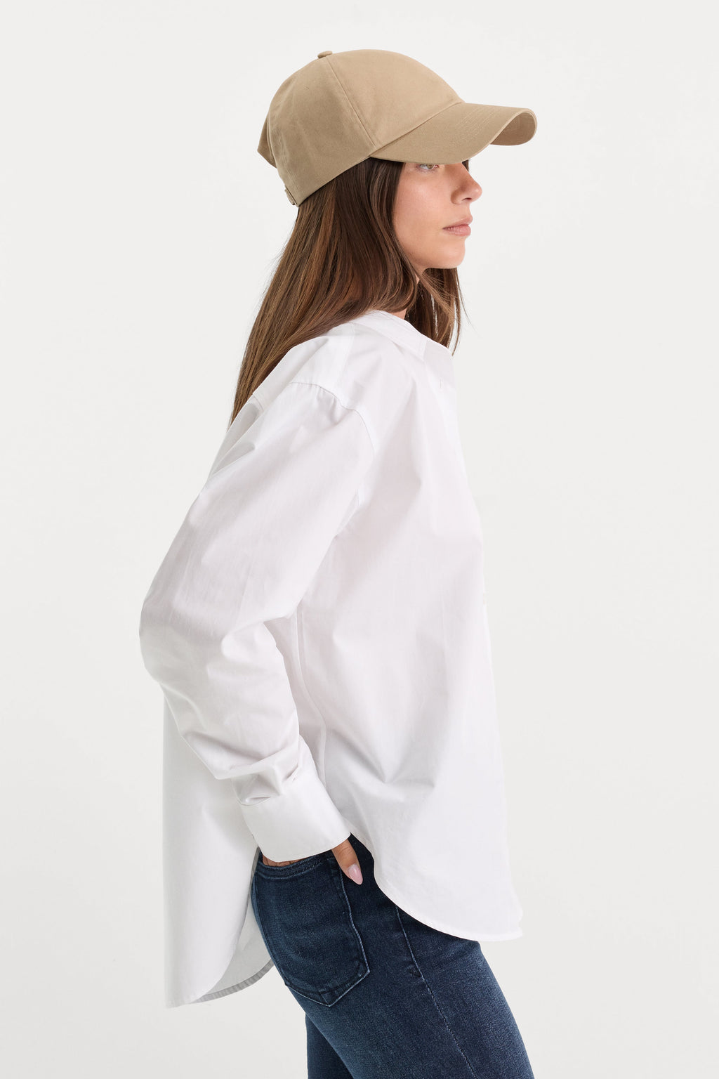 Premium THE POPLIN EASY SHIRT WHITE