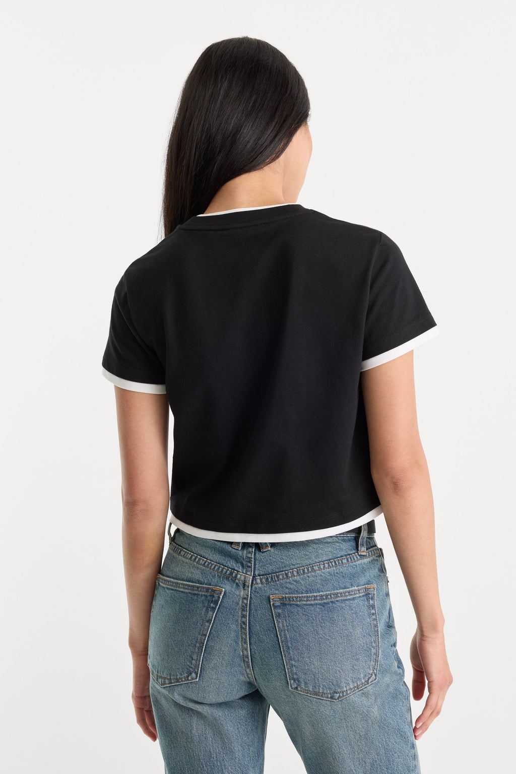 Premium THE LAYERED TEE BLACK