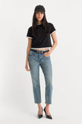 Premium VINTAGE STRAIGHT ANKLE JEANS OAK