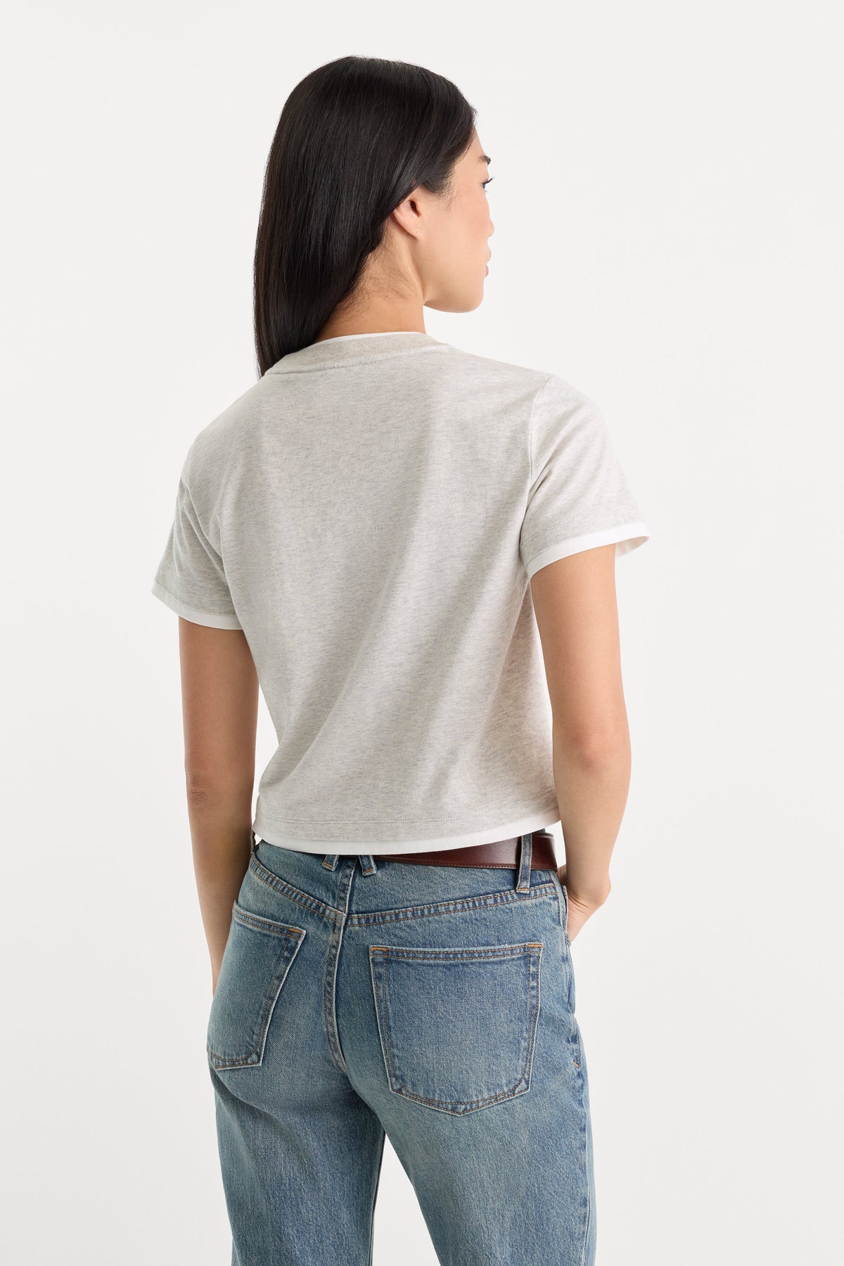 Premium THE LAYERED TEE VINTAGE GREY