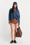 Premium THE BETTER THAN SUEDE MICRO SHORT CAFE CLAY