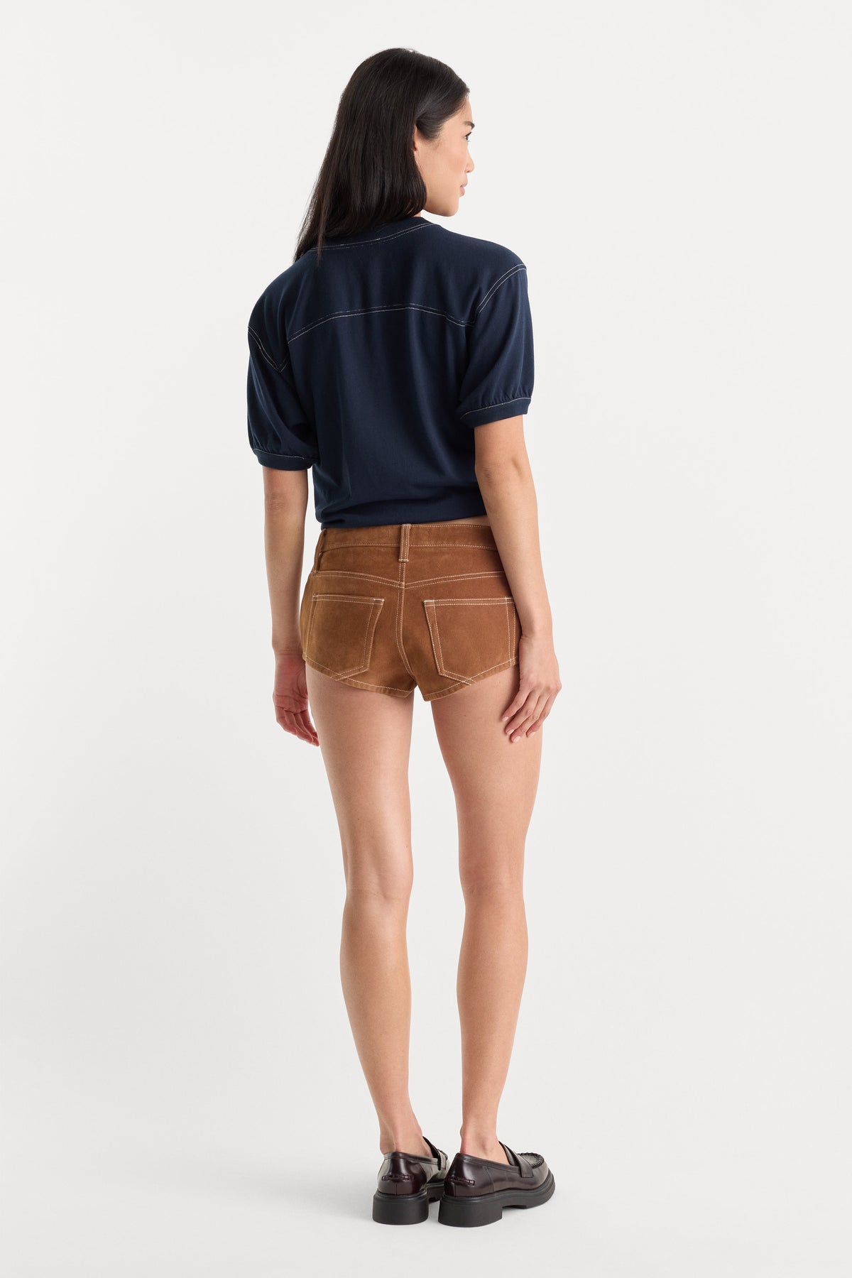 Premium THE BETTER THAN SUEDE MICRO SHORT CAFE CLAY