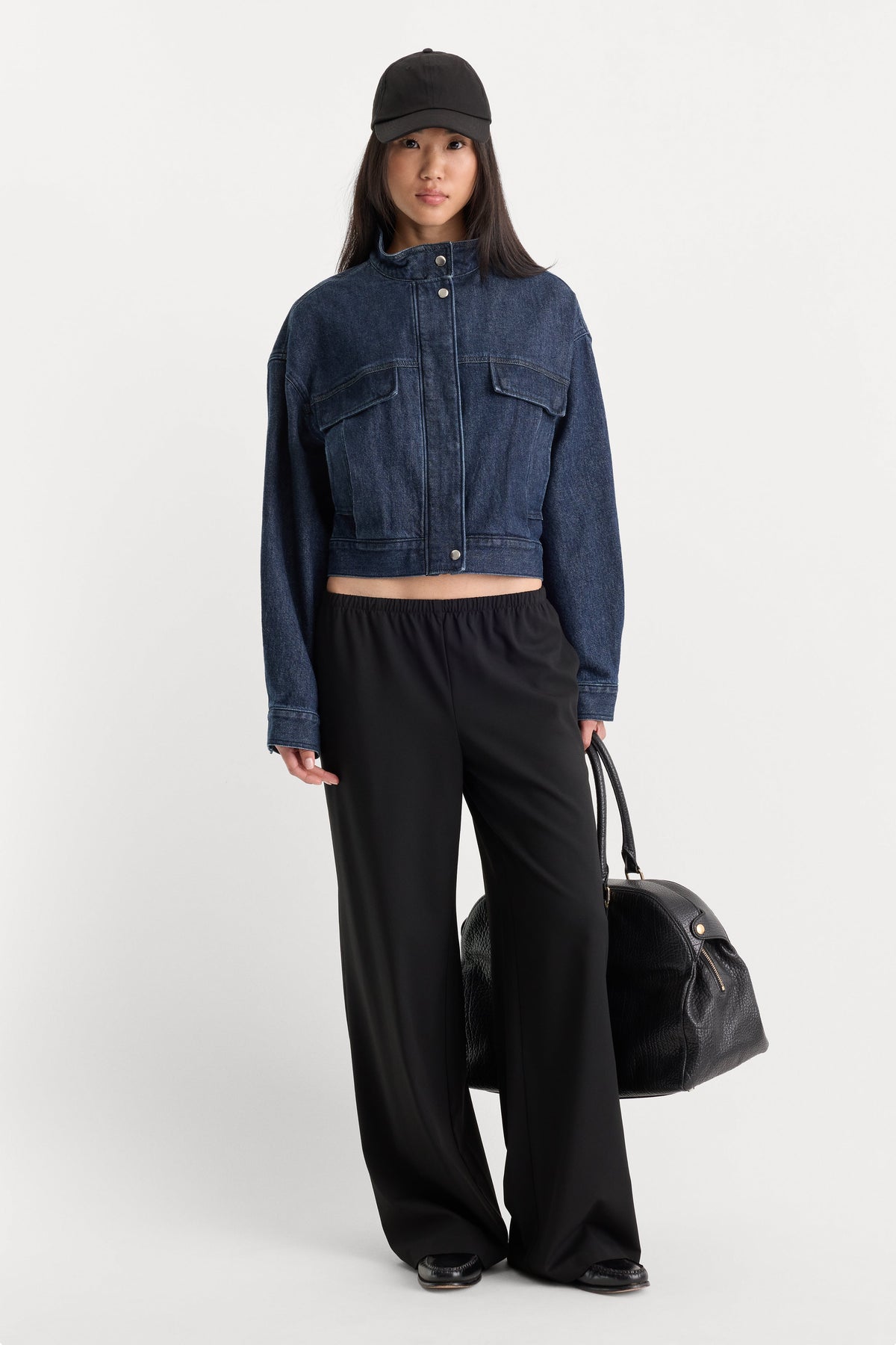 Premium THE DENIM BOMBER JACKET QUIRKY