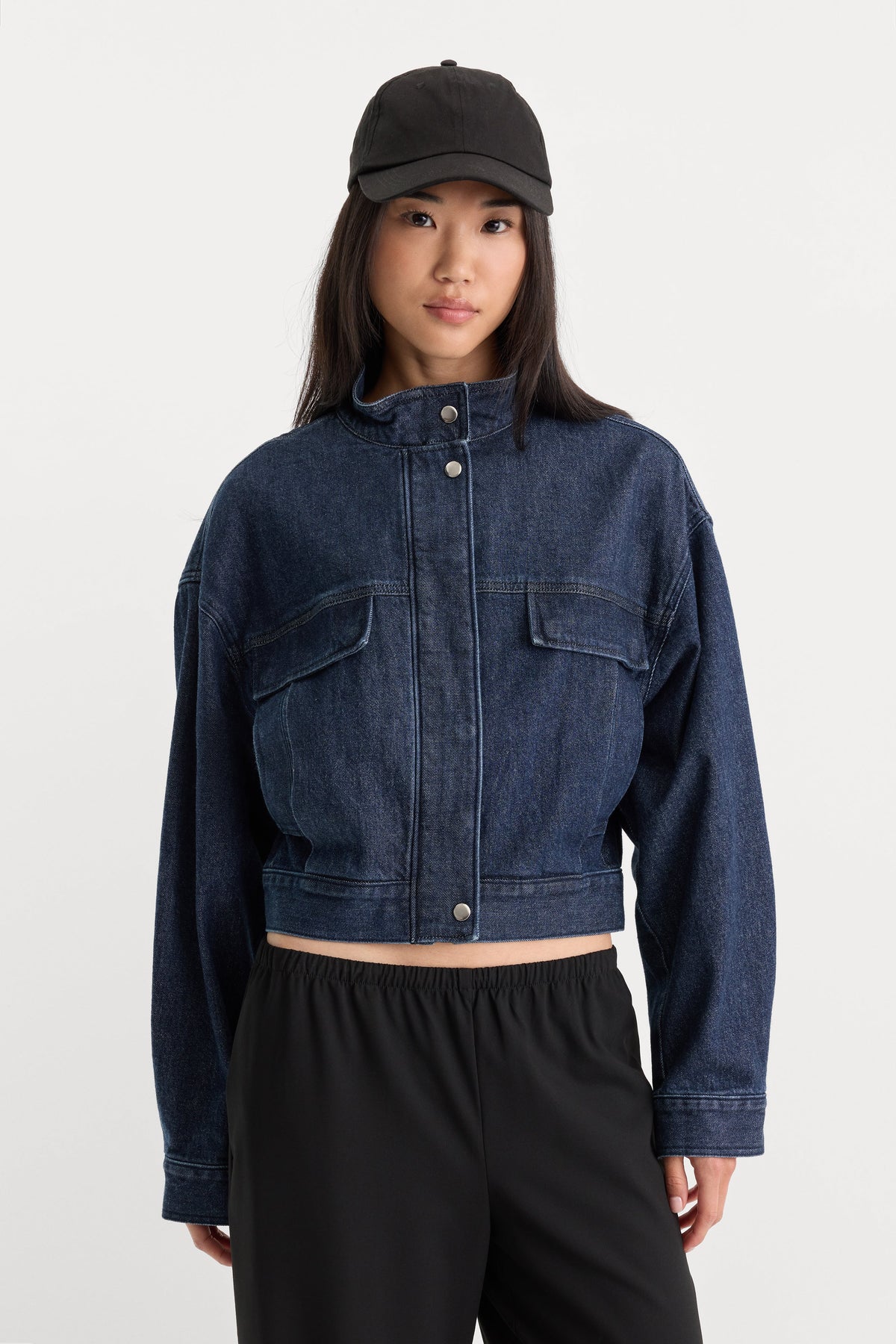 Premium THE DENIM BOMBER JACKET QUIRKY
