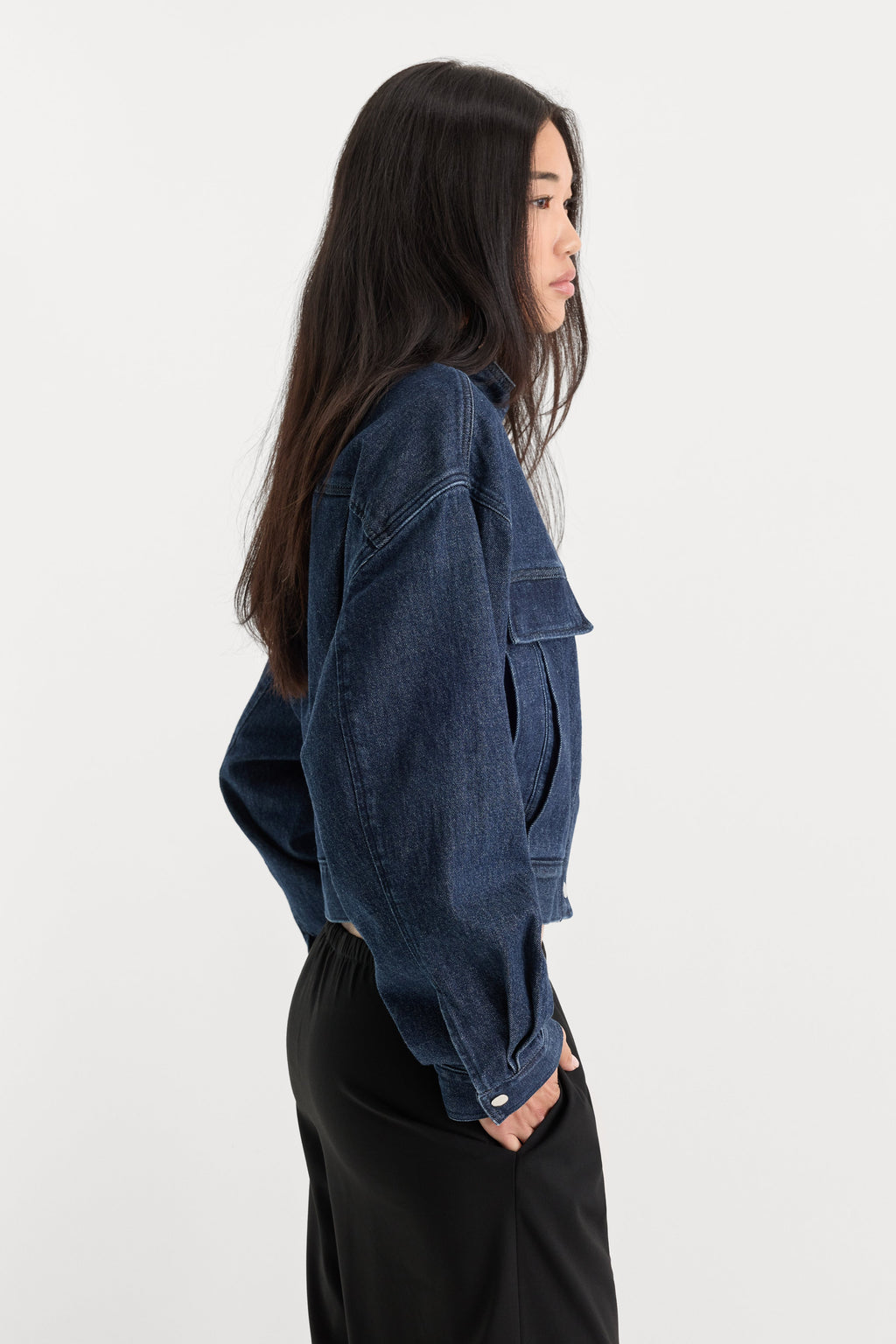 Premium THE DENIM BOMBER JACKET QUIRKY