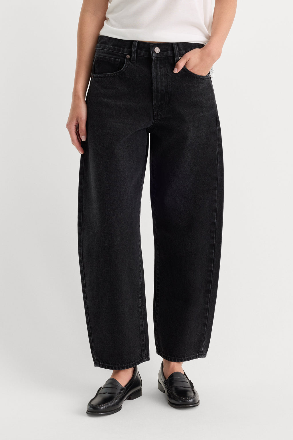 Premium VINTAGE BARREL ANKLE JEANS FLAT TYRE
