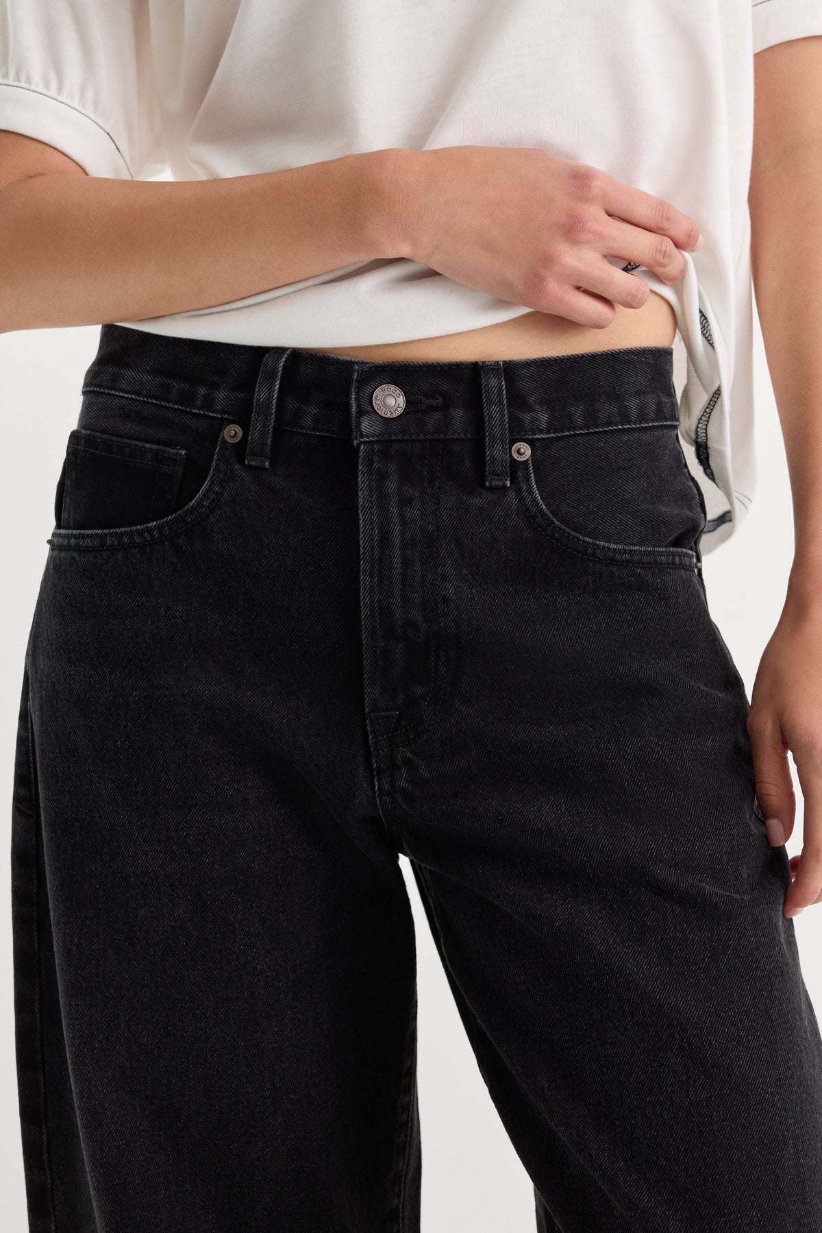 Premium VINTAGE BARREL ANKLE JEANS FLAT TYRE