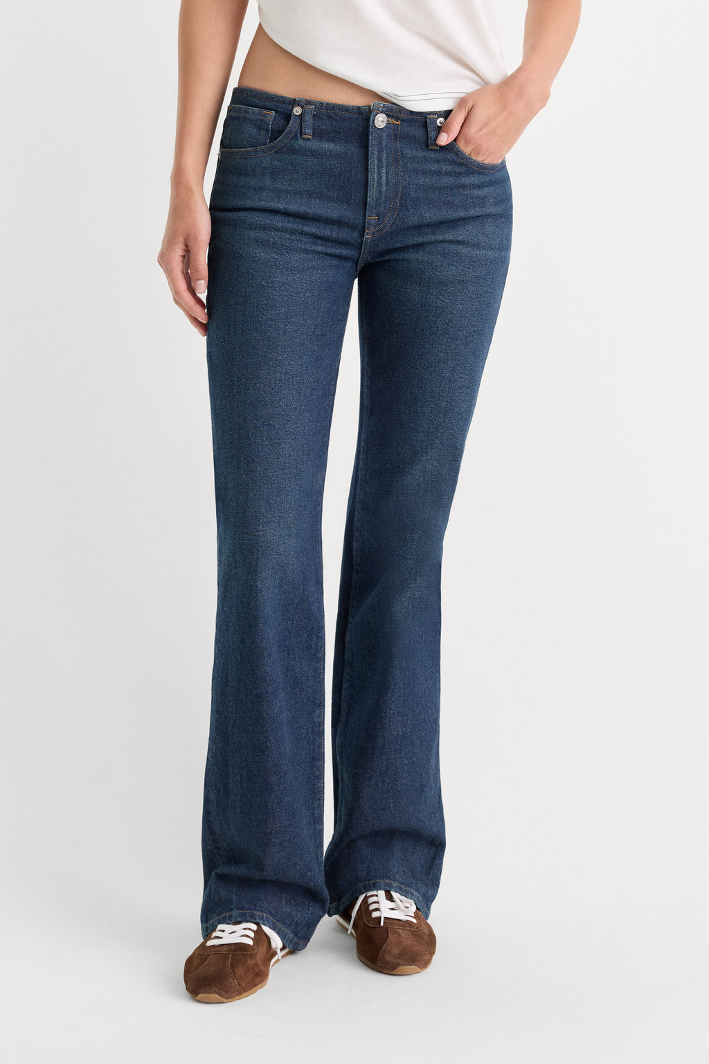 Premium GHOST WAIST LOW RISE BOOTCUT JEANS QUIRK