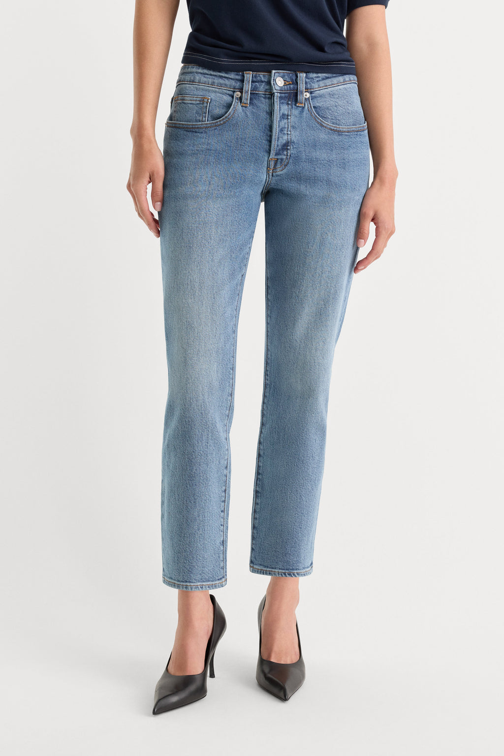 Premium VINTAGE STRAIGHT ANKLE JEANS SAVOR