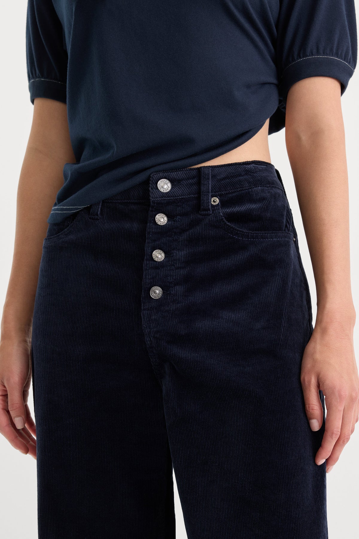 Premium VINTAGE WIDE CORDUROY PANT NEW NAVY002