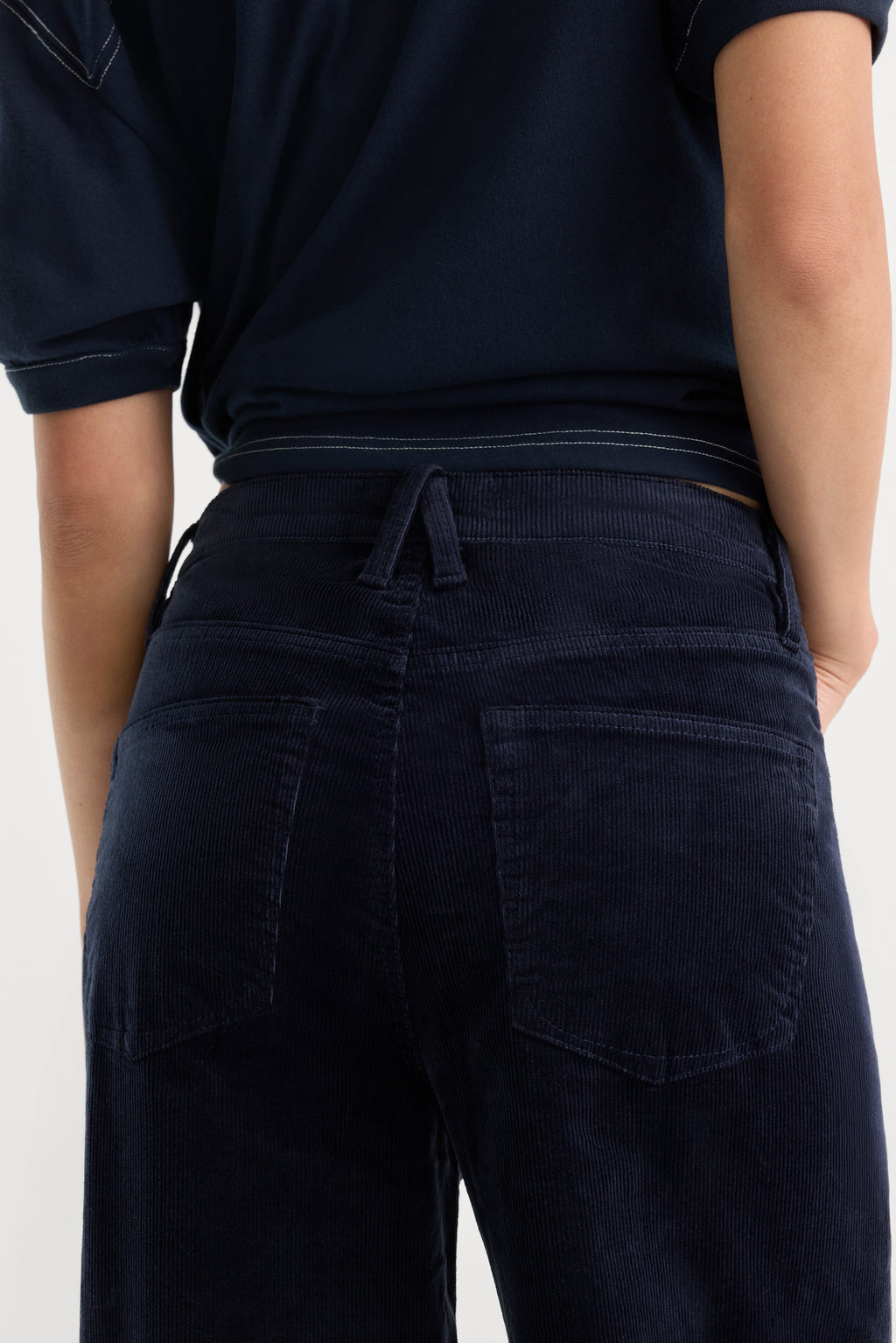Premium VINTAGE WIDE CORDUROY PANT NEW NAVY002