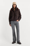 Premium VINTAGE LOW RISE BOOTCUT CORDUROY PANT WASHED SLATE