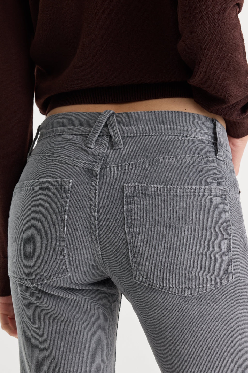 Premium VINTAGE LOW RISE BOOTCUT CORDUROY PANT WASHED SLATE