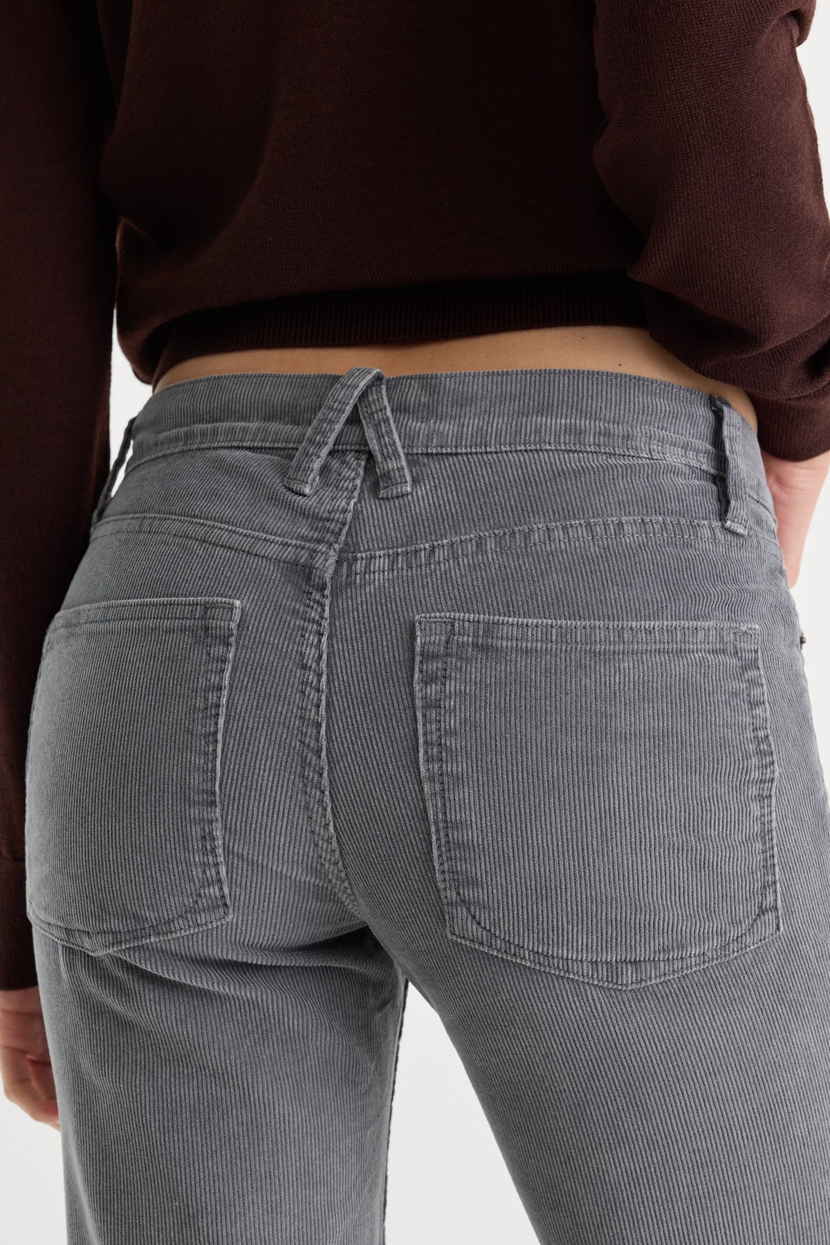 Premium VINTAGE LOW RISE BOOTCUT CORDUROY PANT WASHED SLATE