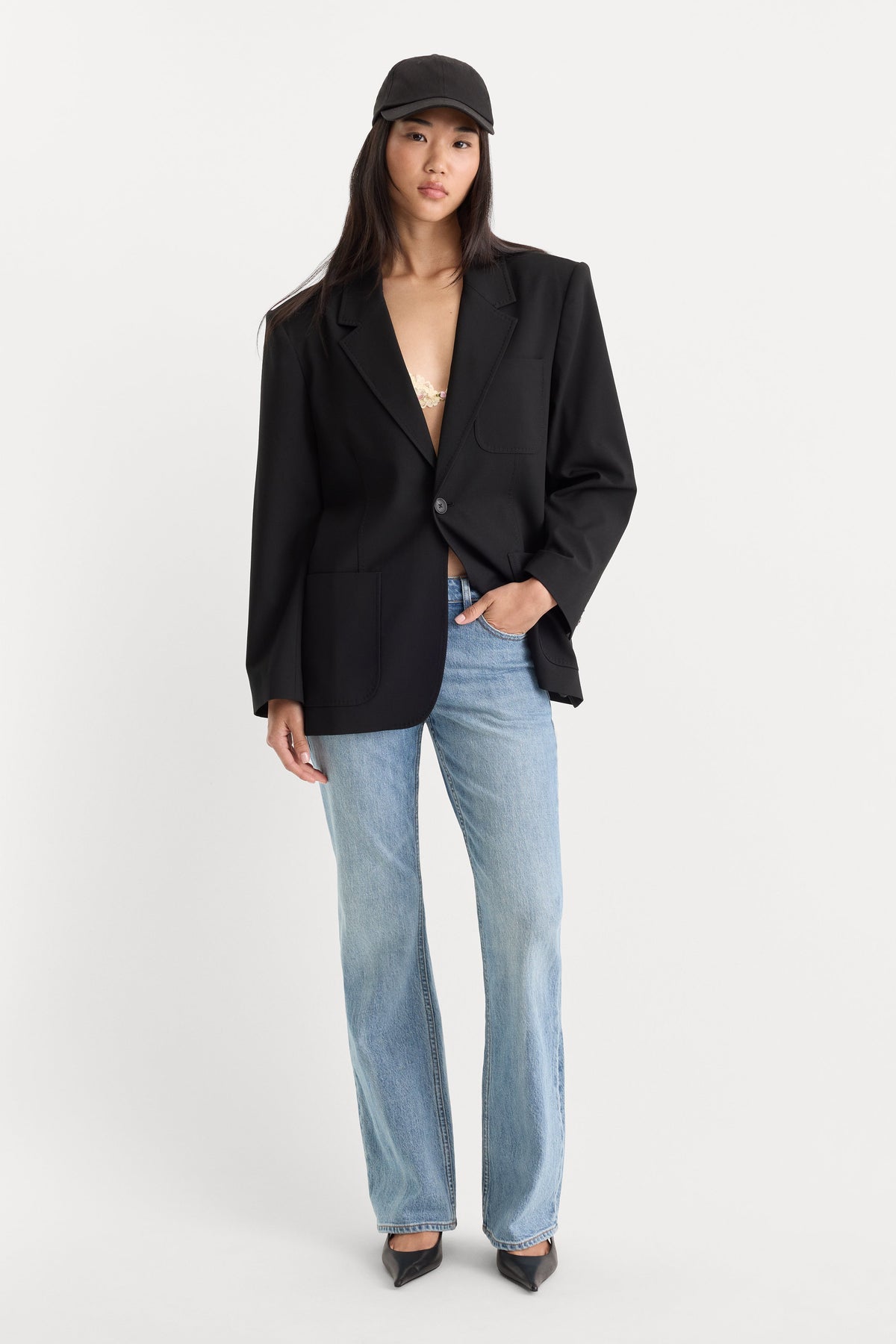 Premium VINTAGE LOW RISE BOOTCUT JEANS AMBER