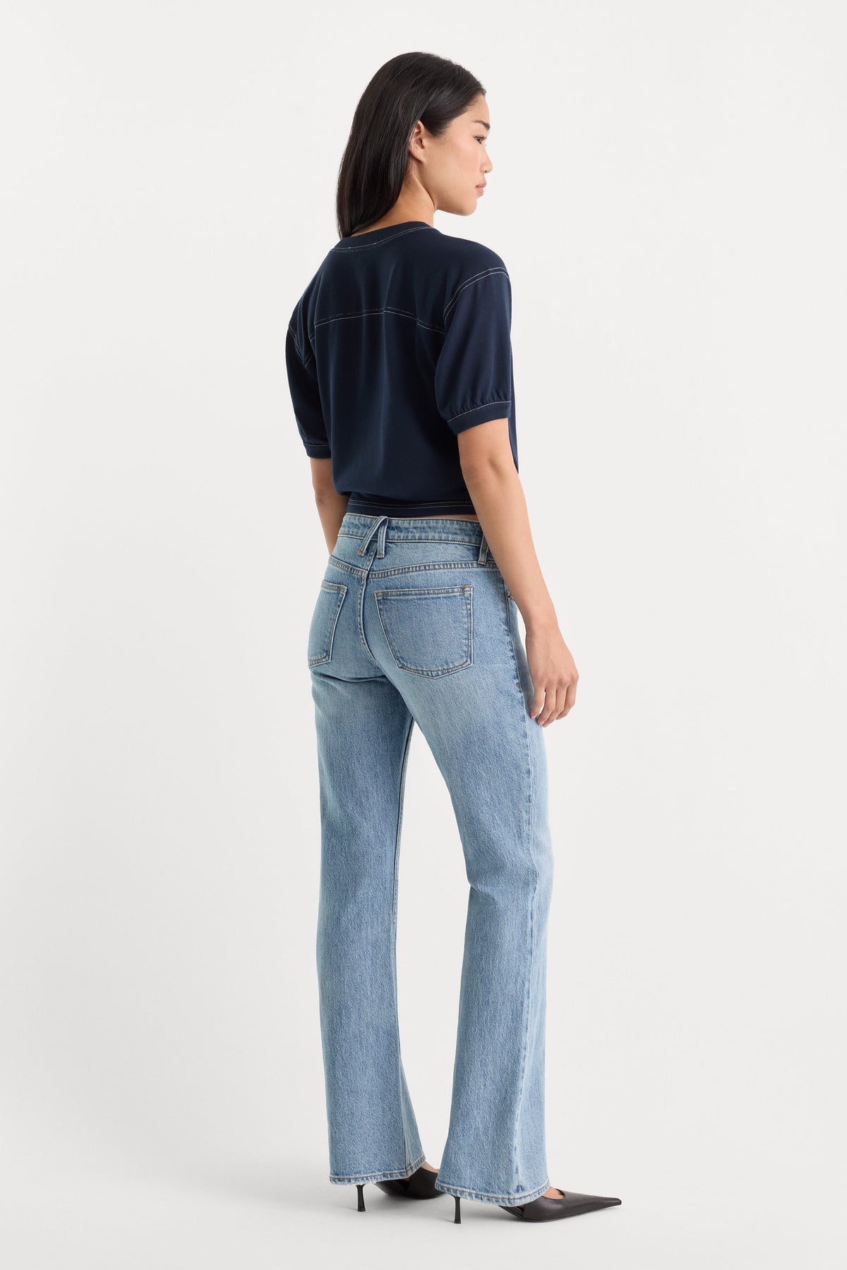 Premium VINTAGE LOW RISE BOOTCUT JEANS AMBER