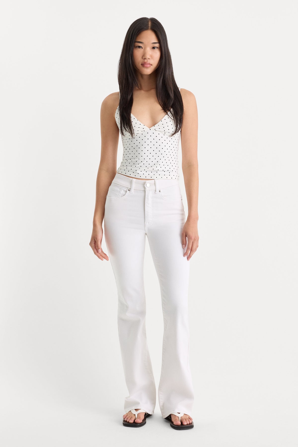 Premium ALWAYS FITS GOOD CLASSIC BOOTCUT JEANS WHITE