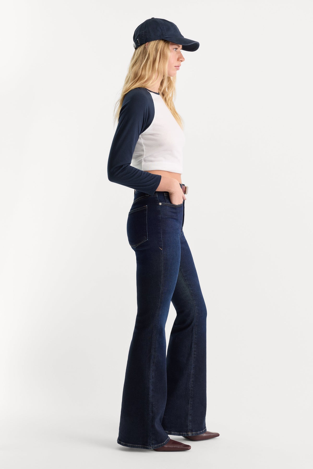 Premium GOOD LEGS FLARE JEANS INDIGO1308