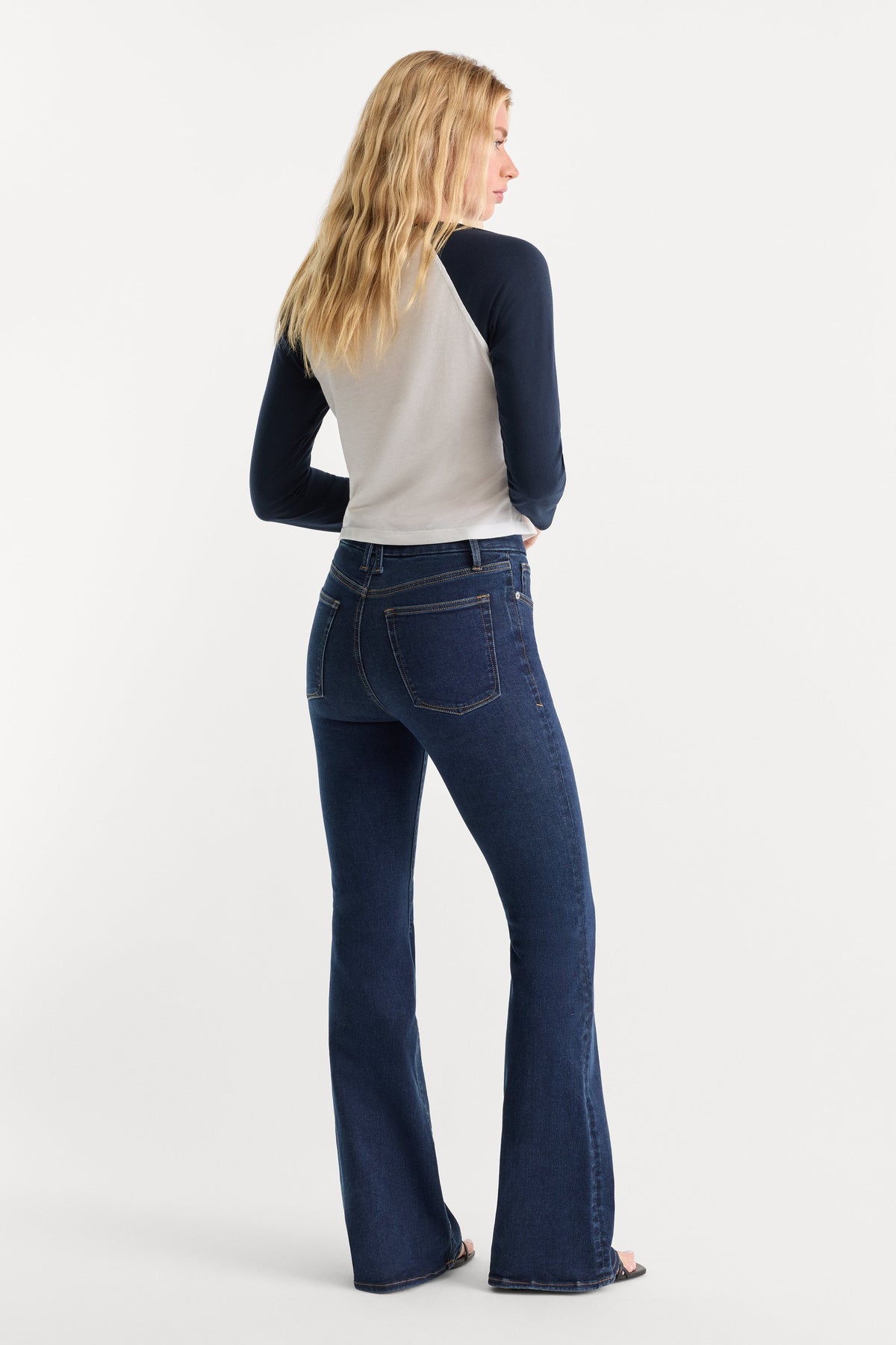 Premium ALWAYS FITS GOOD LEGS FLARE JEANS LONG INDIGO1317