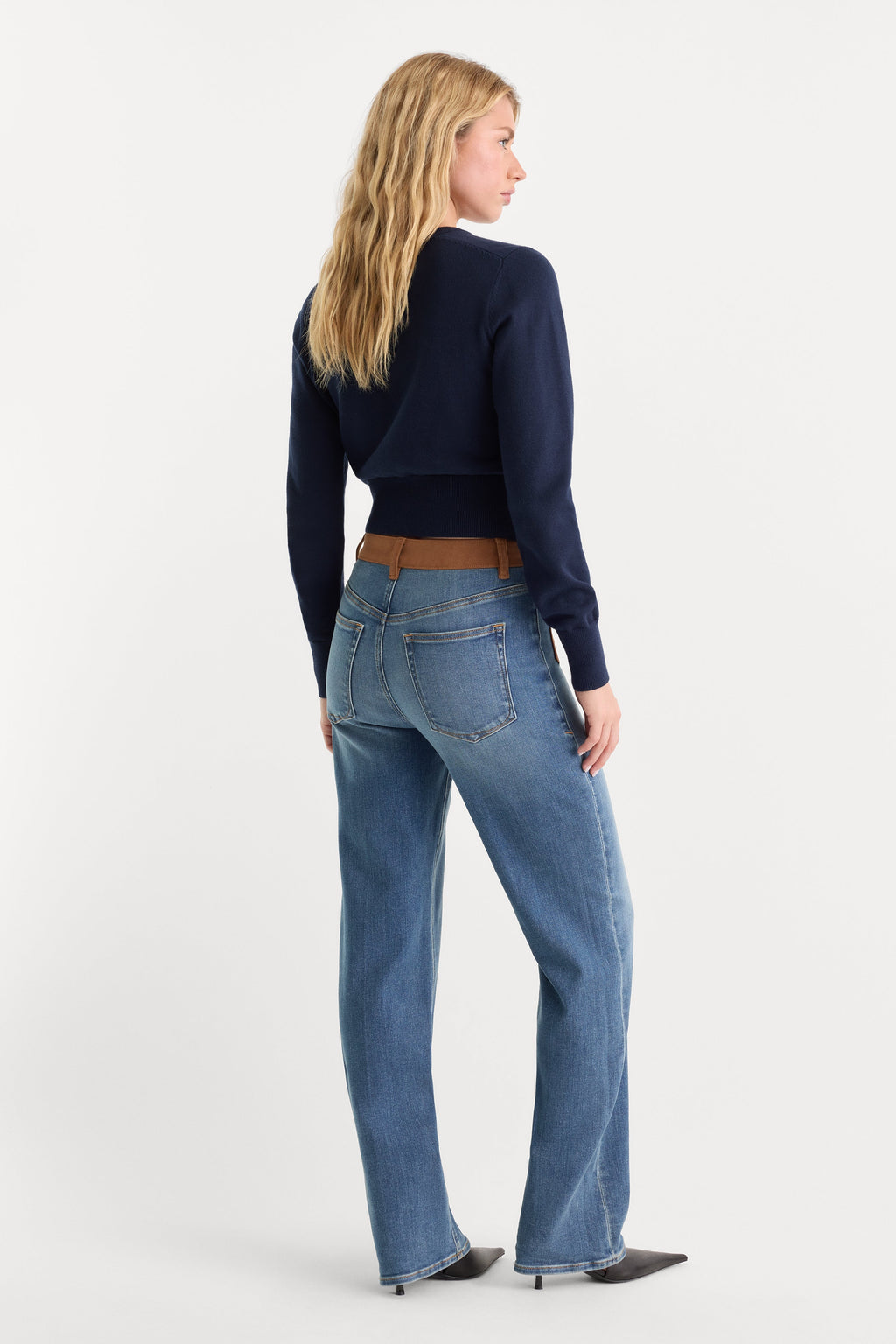 Premium GOOD PETITE TRUE STRAIGHT JEANS CREST