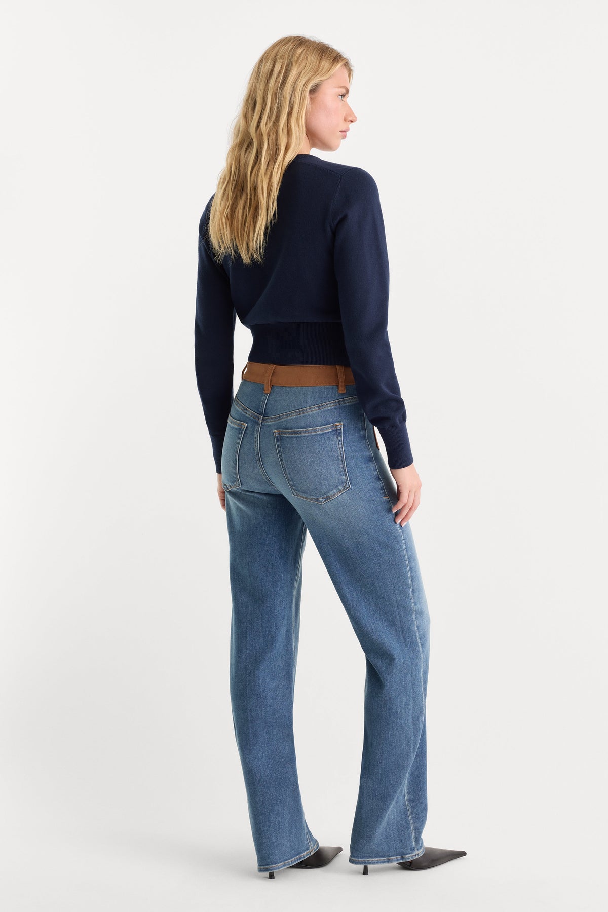 Premium GOOD PETITE TRUE STRAIGHT JEANS CREST