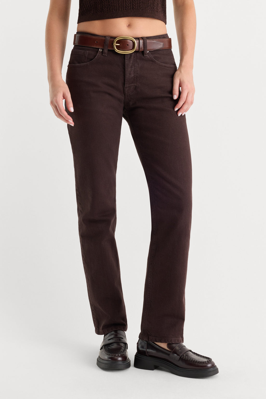 Premium VINTAGE STRAIGHT JEANS ESPRESSO