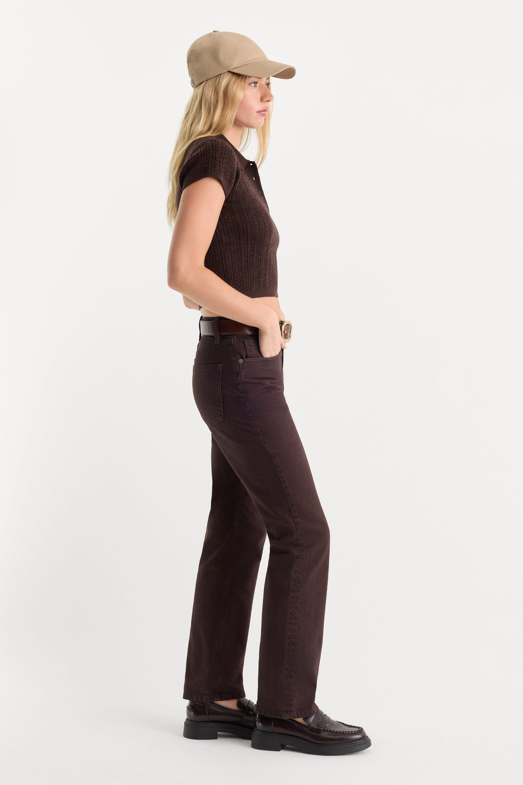 Premium VINTAGE STRAIGHT JEANS ESPRESSO