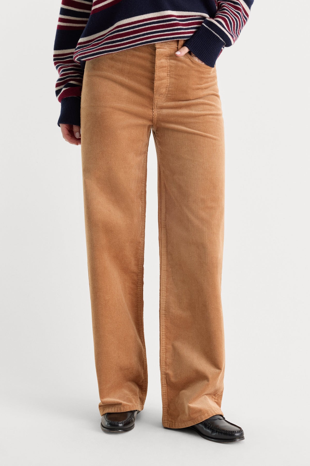 Premium VINTAGE WIDE CORDUROY PANT CAFE CLAY