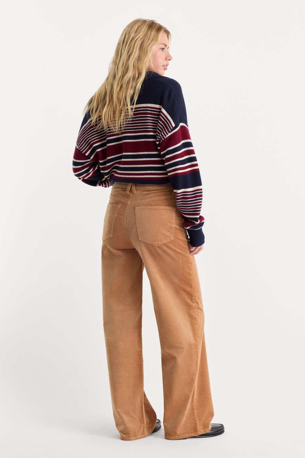 Premium VINTAGE WIDE CORDUROY PANT CAFE CLAY