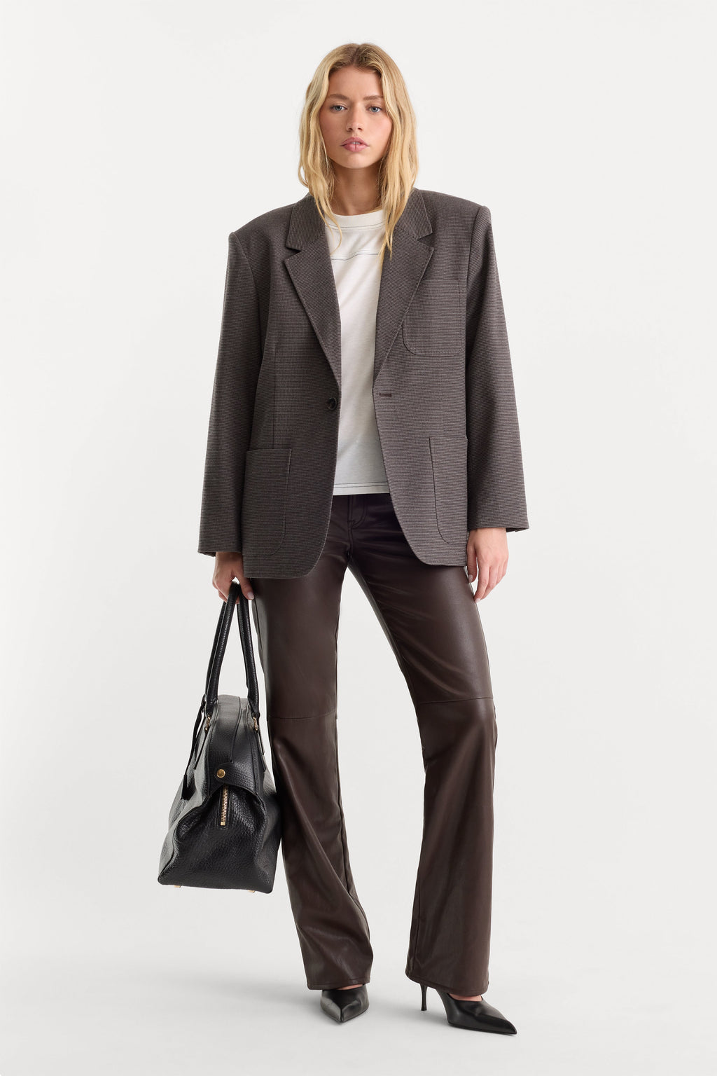 Premium BETTER THAN LEATHER LOW RISE BOOTCUT PANT ESPRESSO