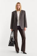 Premium BETTER THAN LEATHER LOW RISE BOOTCUT PANT ESPRESSO