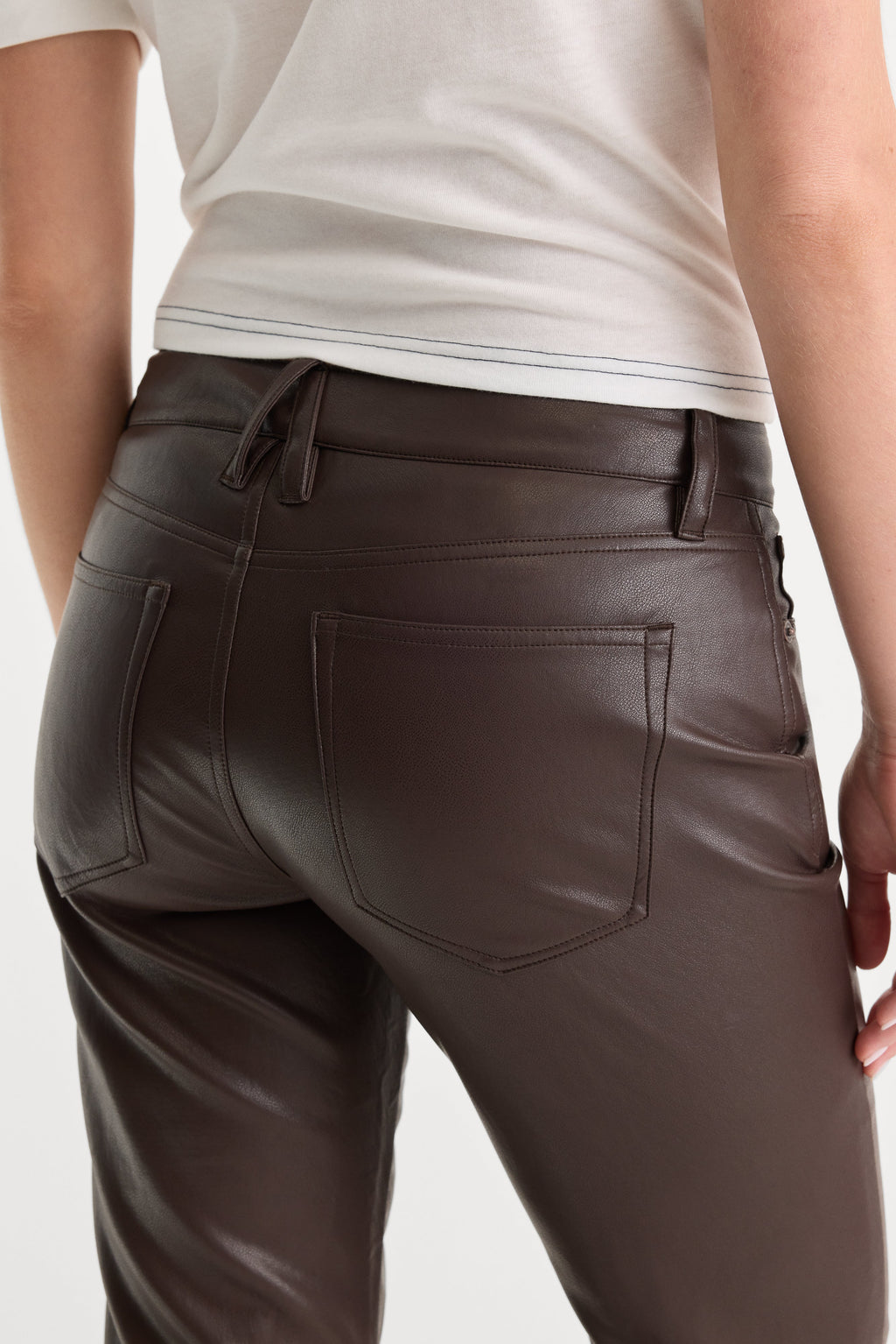 Premium BETTER THAN LEATHER LOW RISE BOOTCUT PANT ESPRESSO