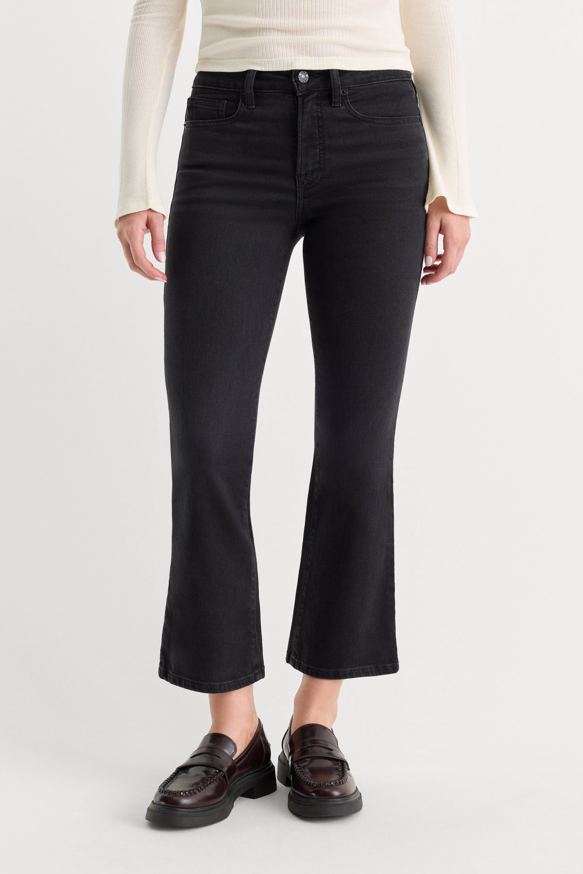 Premium GOOD LEGS CROP MINI BOOT JEANS TYRE