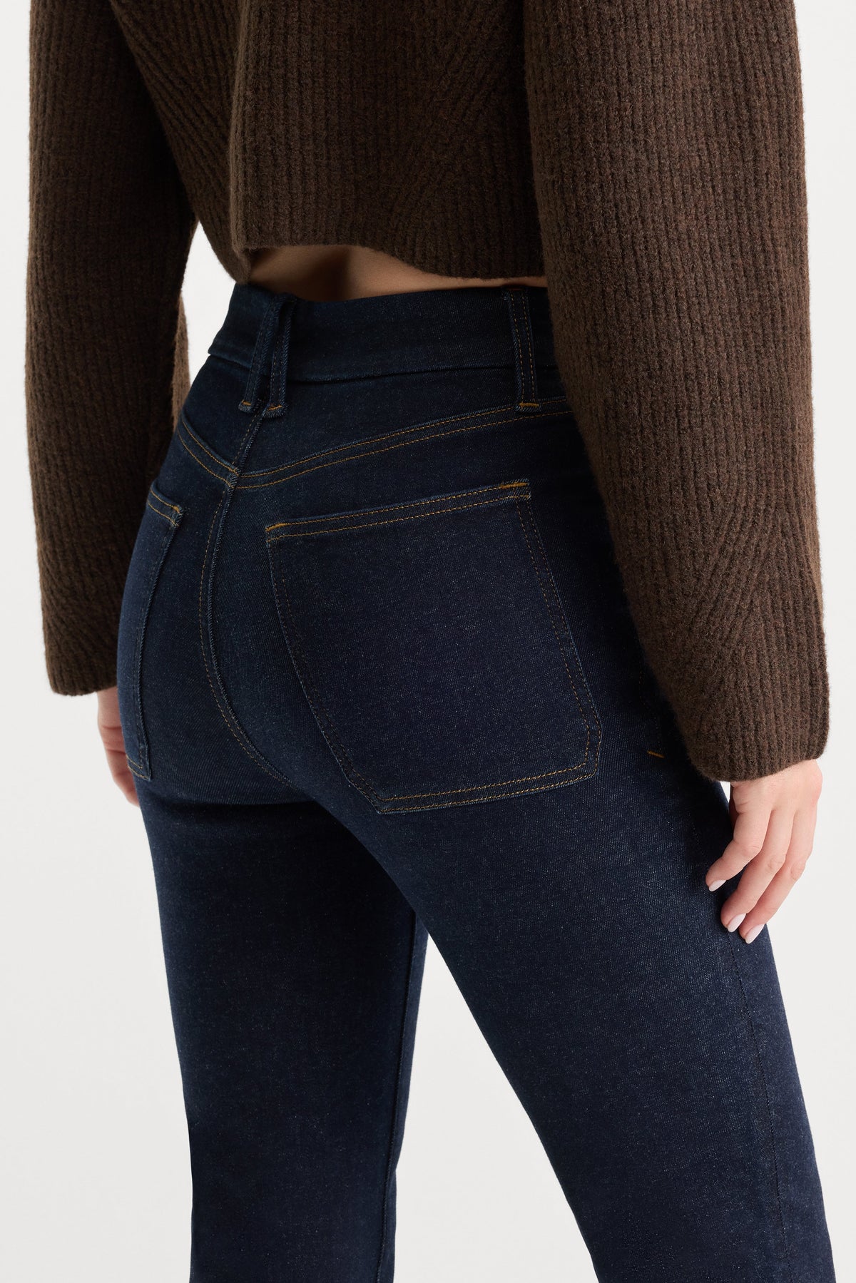 Premium ALWAYS FITS PATCH POCKET GOOD CLASSIC BOOTCUT JEANS DENETHICBLUE04
