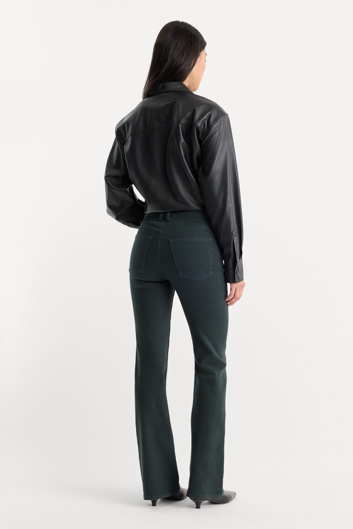 Premium GOOD CLASSIC BOOTCUT JEANS FOREST GREEN