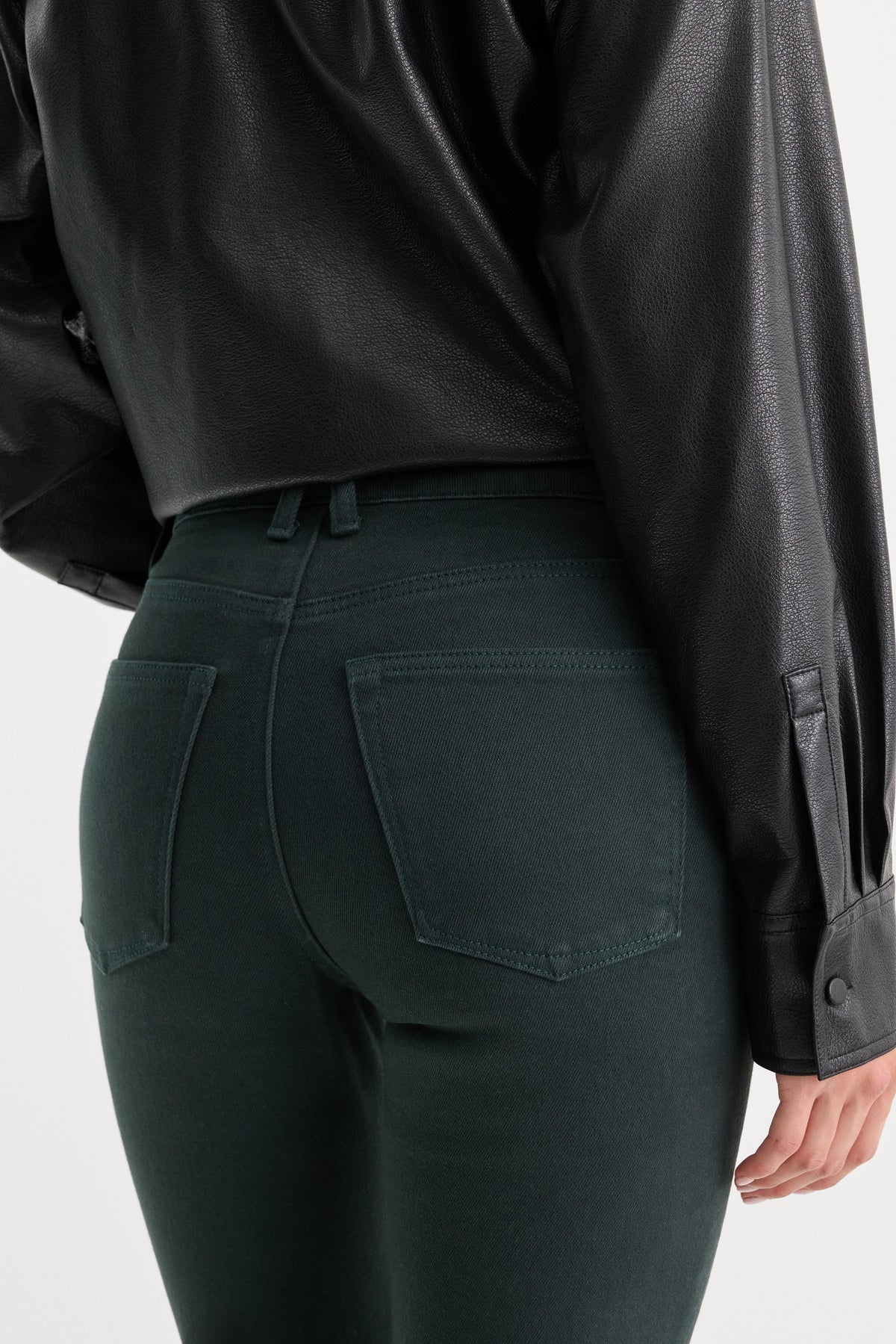 Premium GOOD CLASSIC BOOTCUT JEANS FOREST GREEN