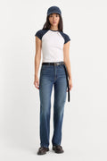 Premium GOOD TRUE STRAIGHT JEANS LYRIC