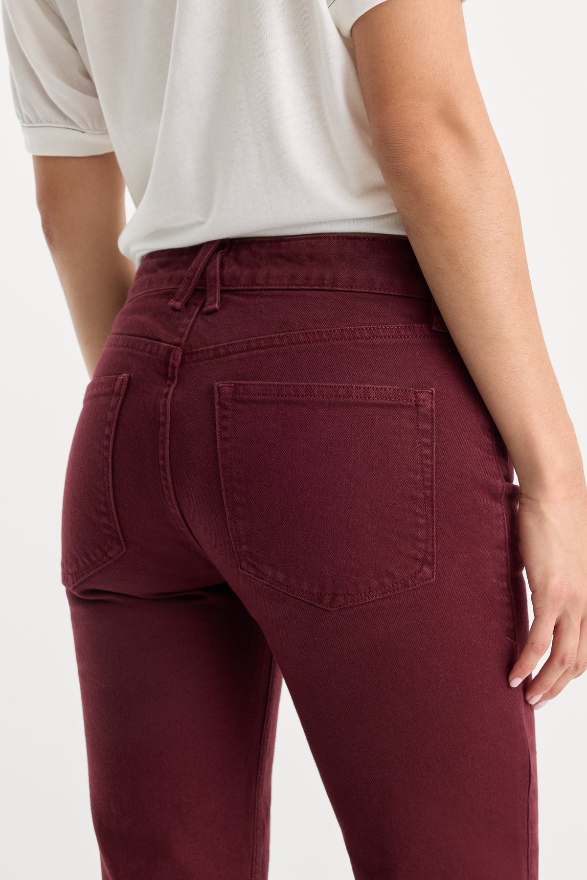 Premium VINTAGE LOW RISE BOOTCUT JEANS BERRY NOIR