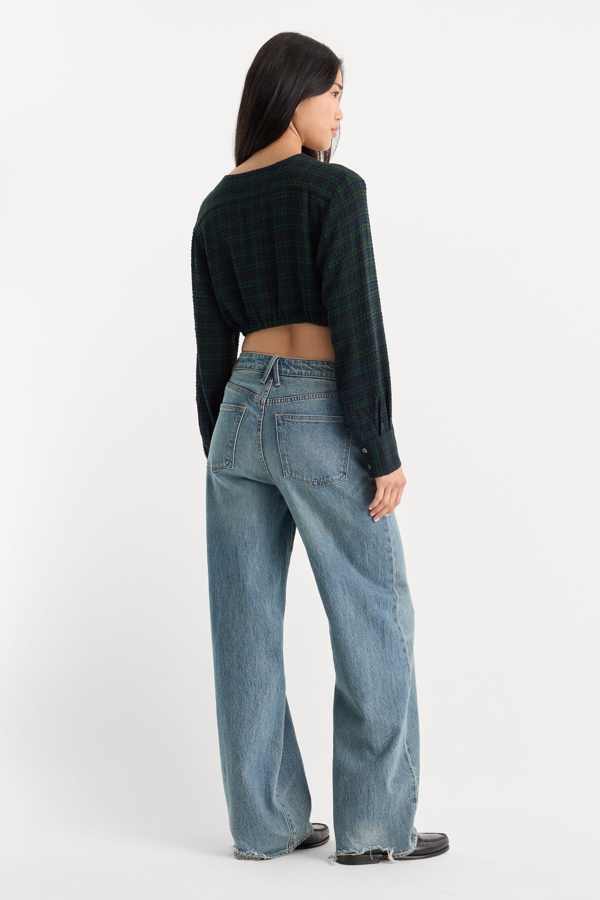 Premium VINTAGE WIDE JEANS OAK
