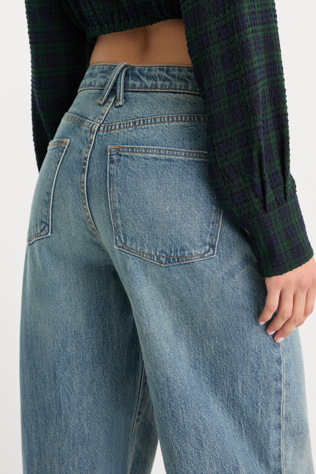 Premium VINTAGE WIDE JEANS OAK