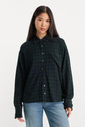 Premium THE CRINKLE EASY SHIRT FOREST PLAID