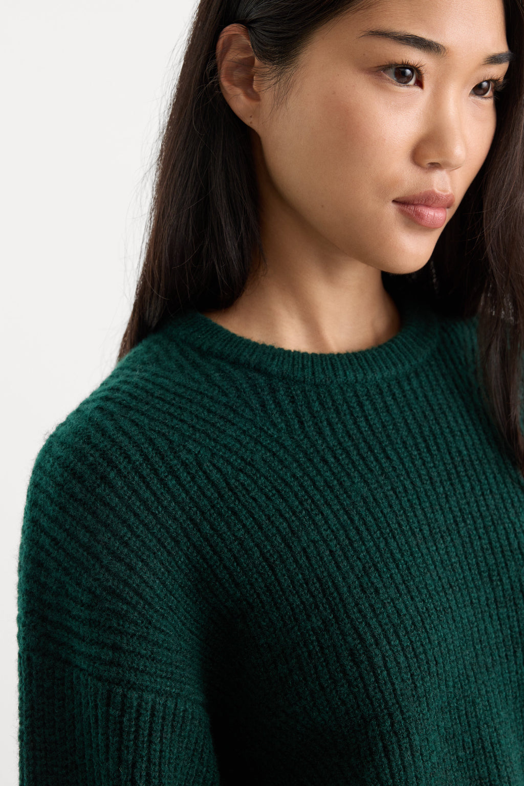 Premium THE CHUNKY KNIT SWEATER FOREST GREEN