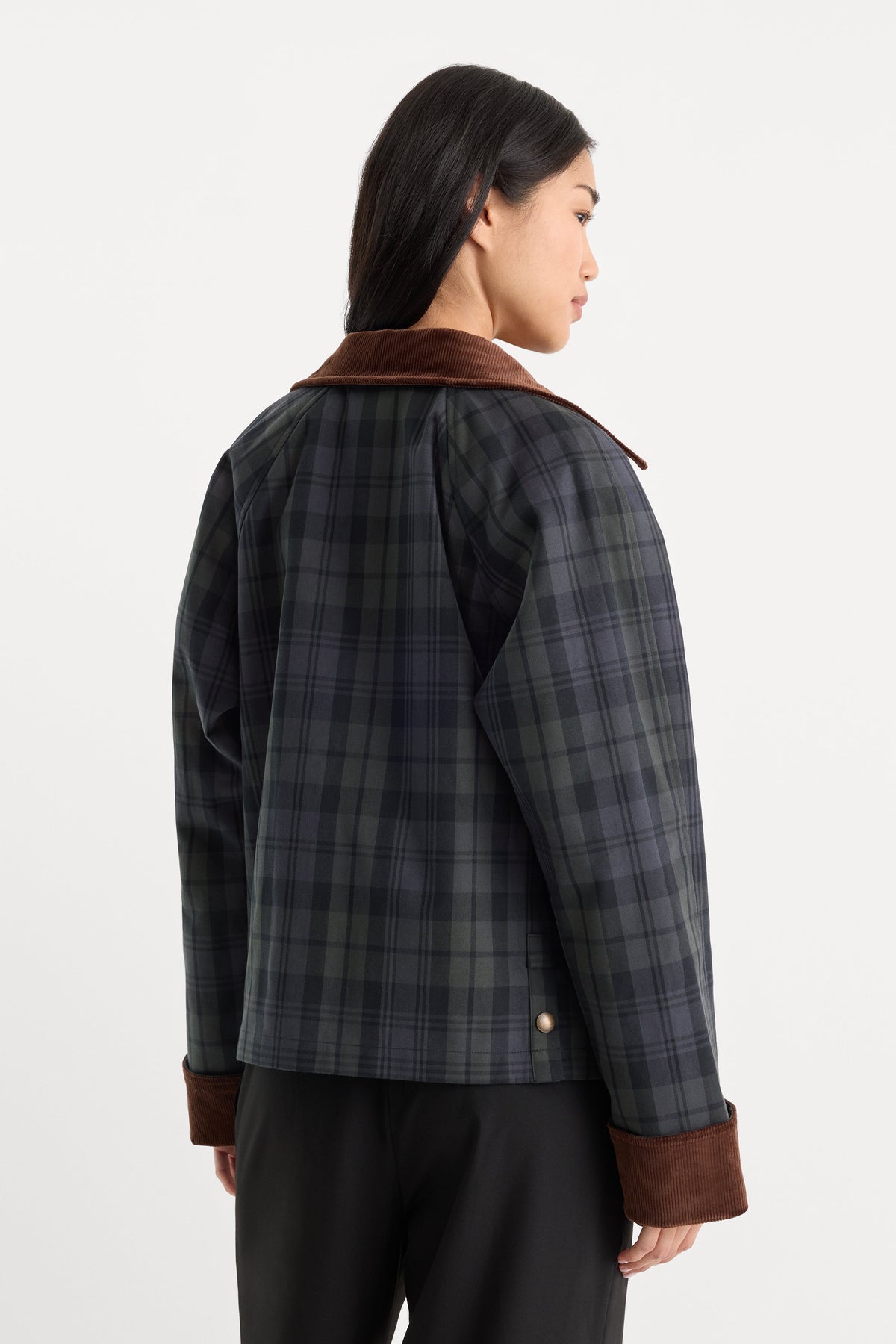Premium THE HERITAGE JACKET NAVY AND GREEN PLAID