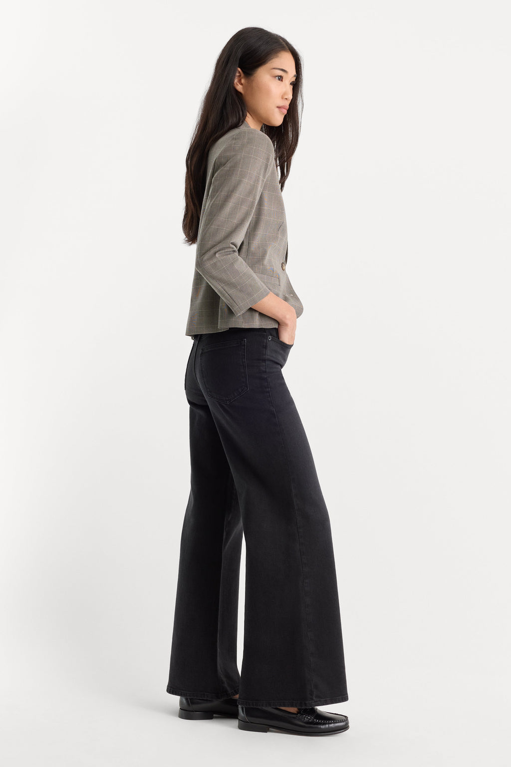 Premium GOOD WAIST PALAZZO ANKLE JEANS TYRE