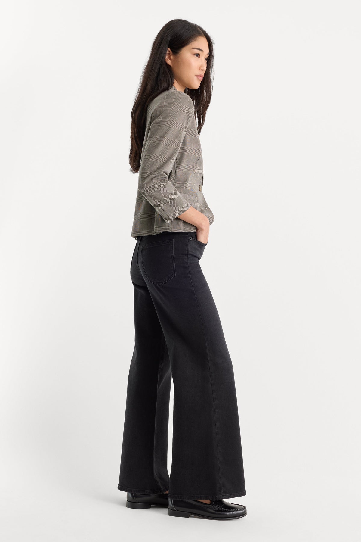 Premium GOOD WAIST PALAZZO ANKLE JEANS TYRE
