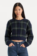 Premium THE JACQUARD CARDIGAN FOREST PLAID