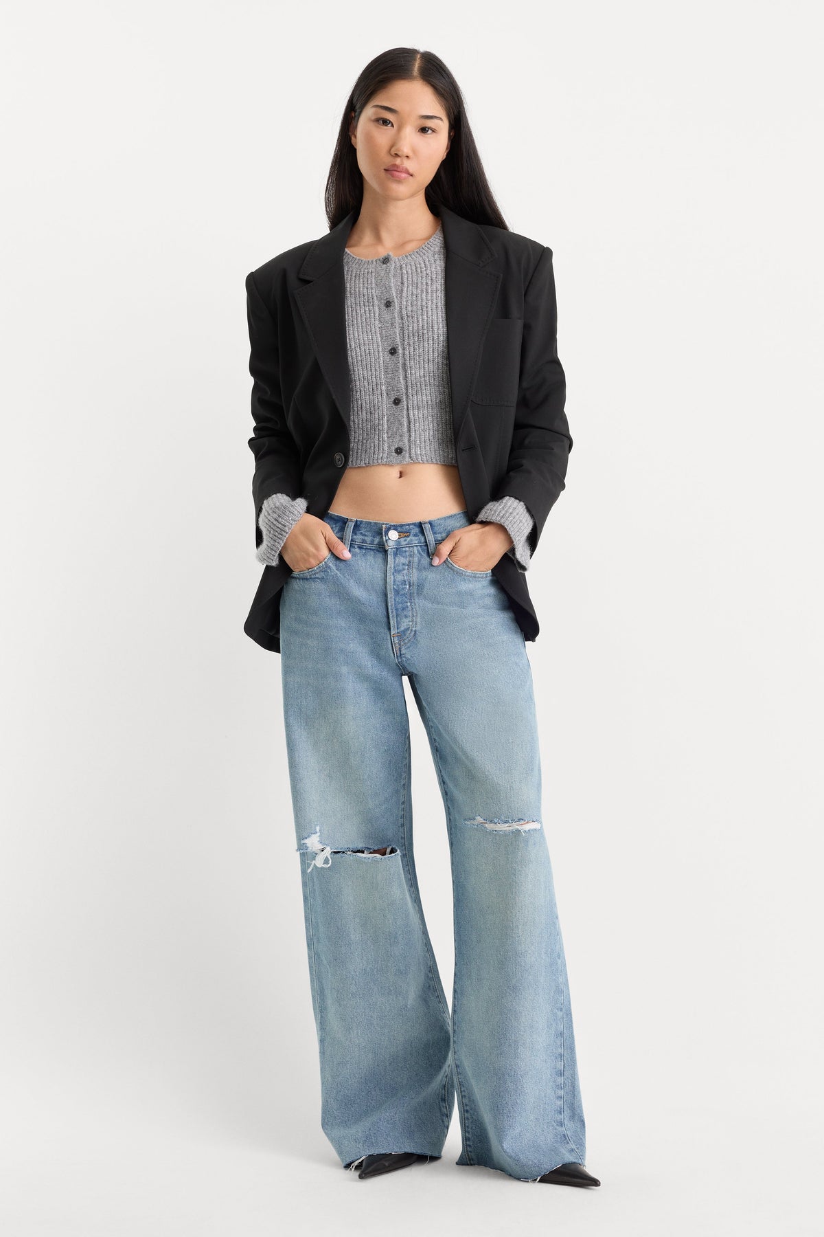 Premium VINTAGE LOW SLUNG BAGGY JEANS TERRA